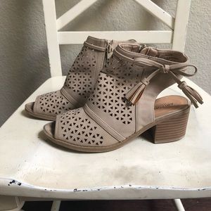 Girls Arizona Jeans Peep Toe Bootie